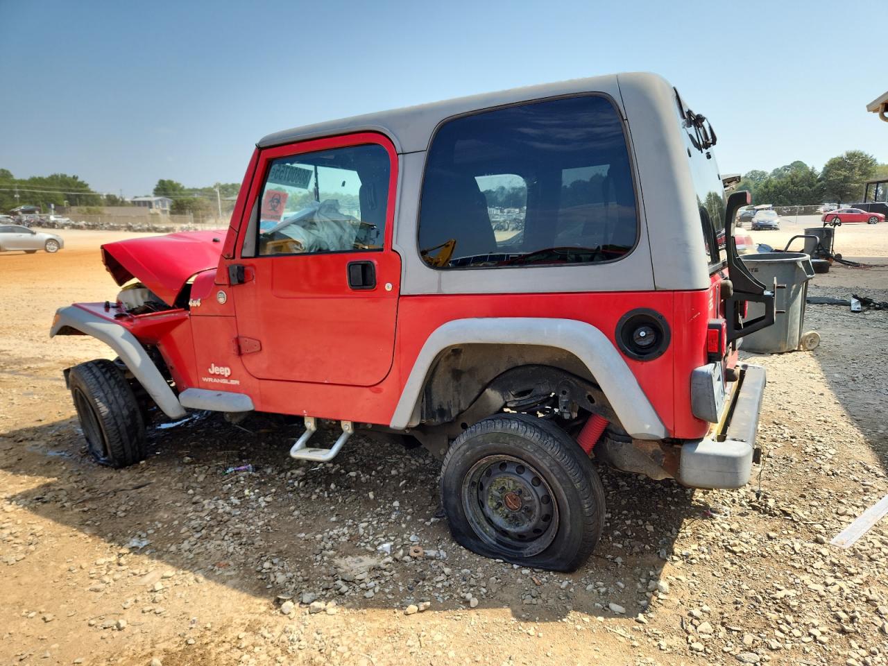2005 Jeep Wrangler / Tj Sport Красный vin: 1J4F449S25P328328