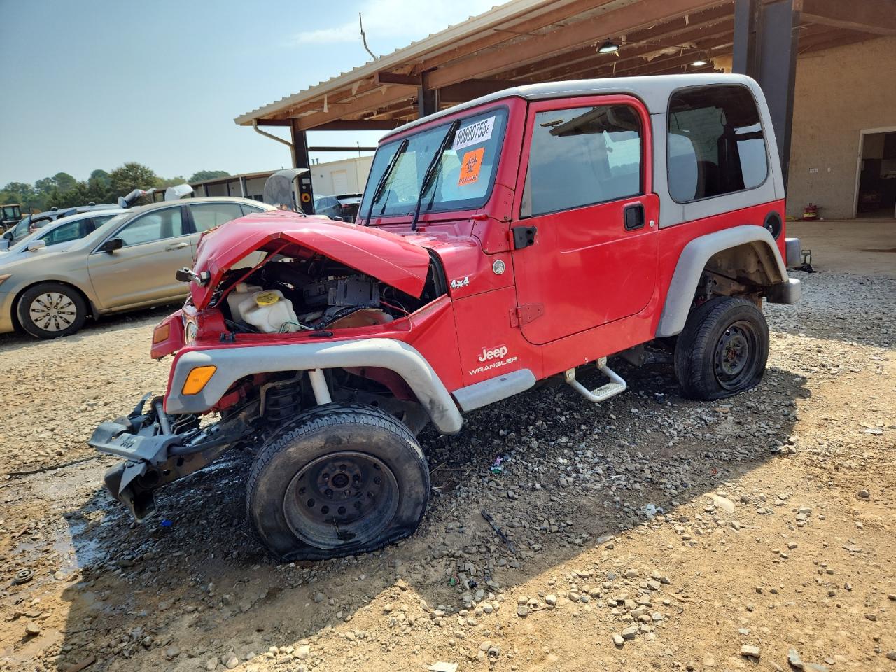 2005 Jeep Wrangler / Tj Sport Красный vin: 1J4F449S25P328328