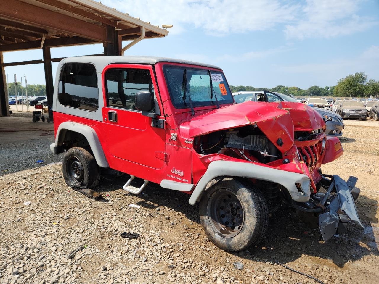 2005 Jeep Wrangler / Tj Sport Красный vin: 1J4F449S25P328328