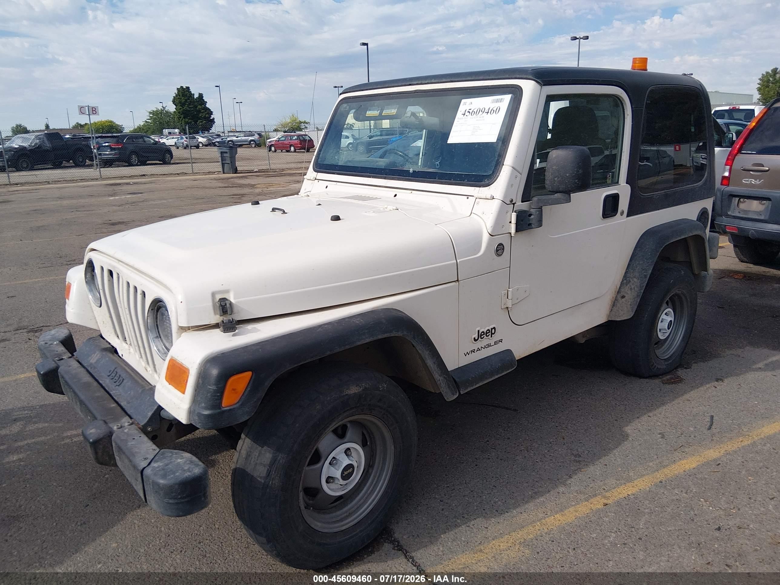 2005 Jeep Wrangler Sport Rhd White vin: 1J4F449S75P356562