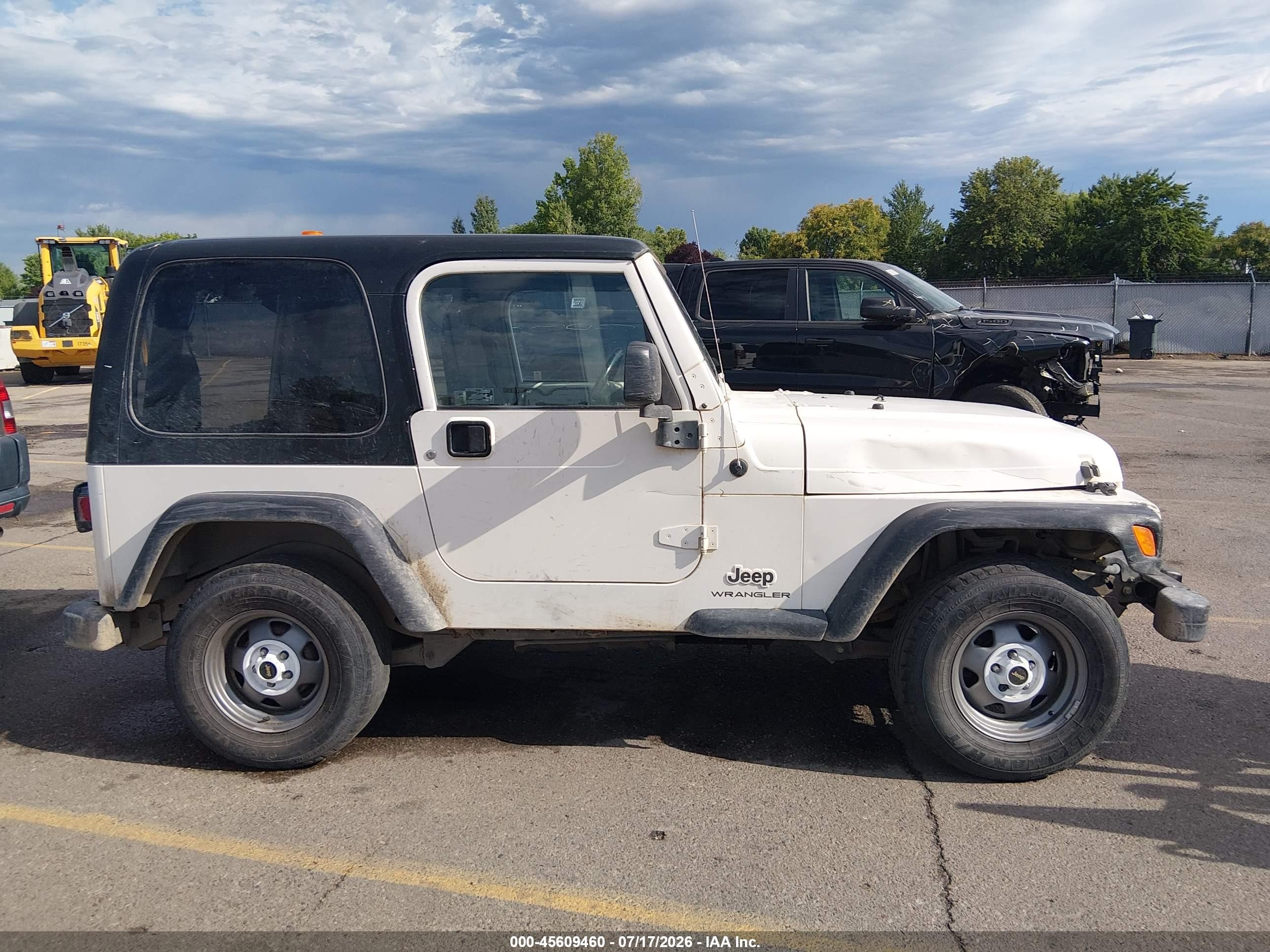 2005 Jeep Wrangler Sport Rhd White vin: 1J4F449S75P356562