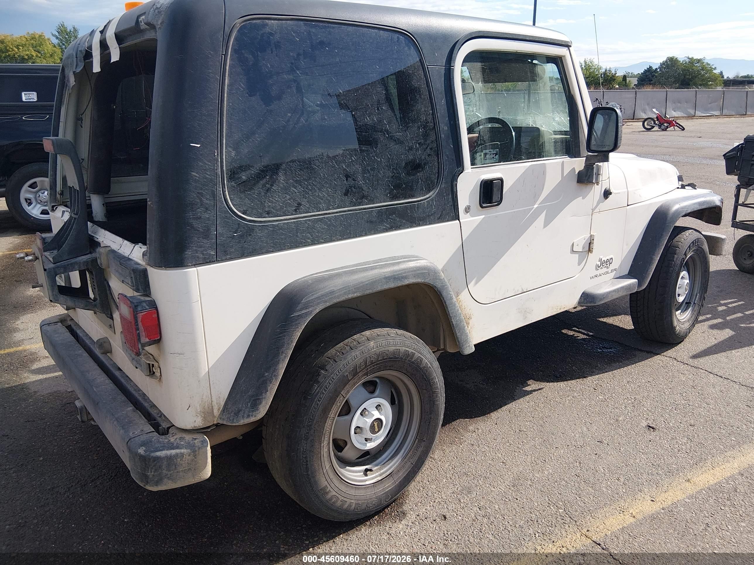 2005 Jeep Wrangler Sport Rhd White vin: 1J4F449S75P356562