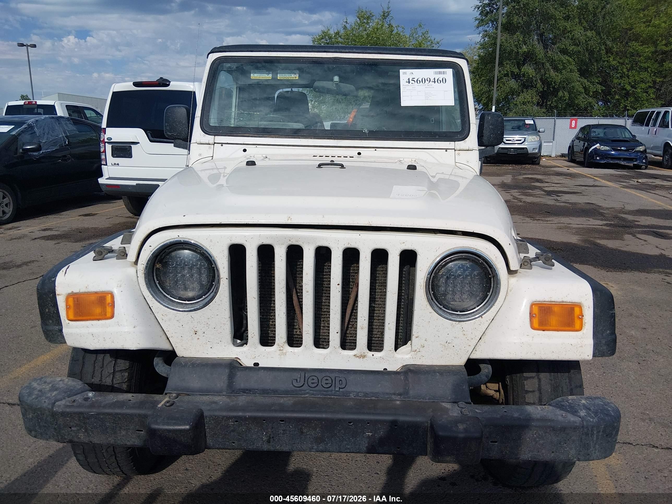 2005 Jeep Wrangler Sport Rhd White vin: 1J4F449S75P356562