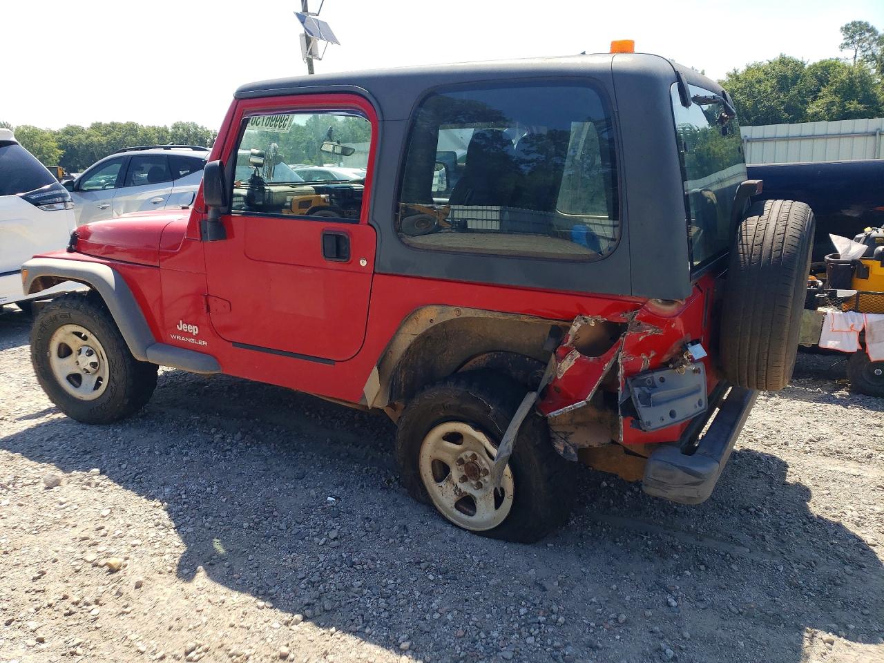 2003 Jeep Wrangler / Tj Sport Red vin: 1J4F449S93P357516
