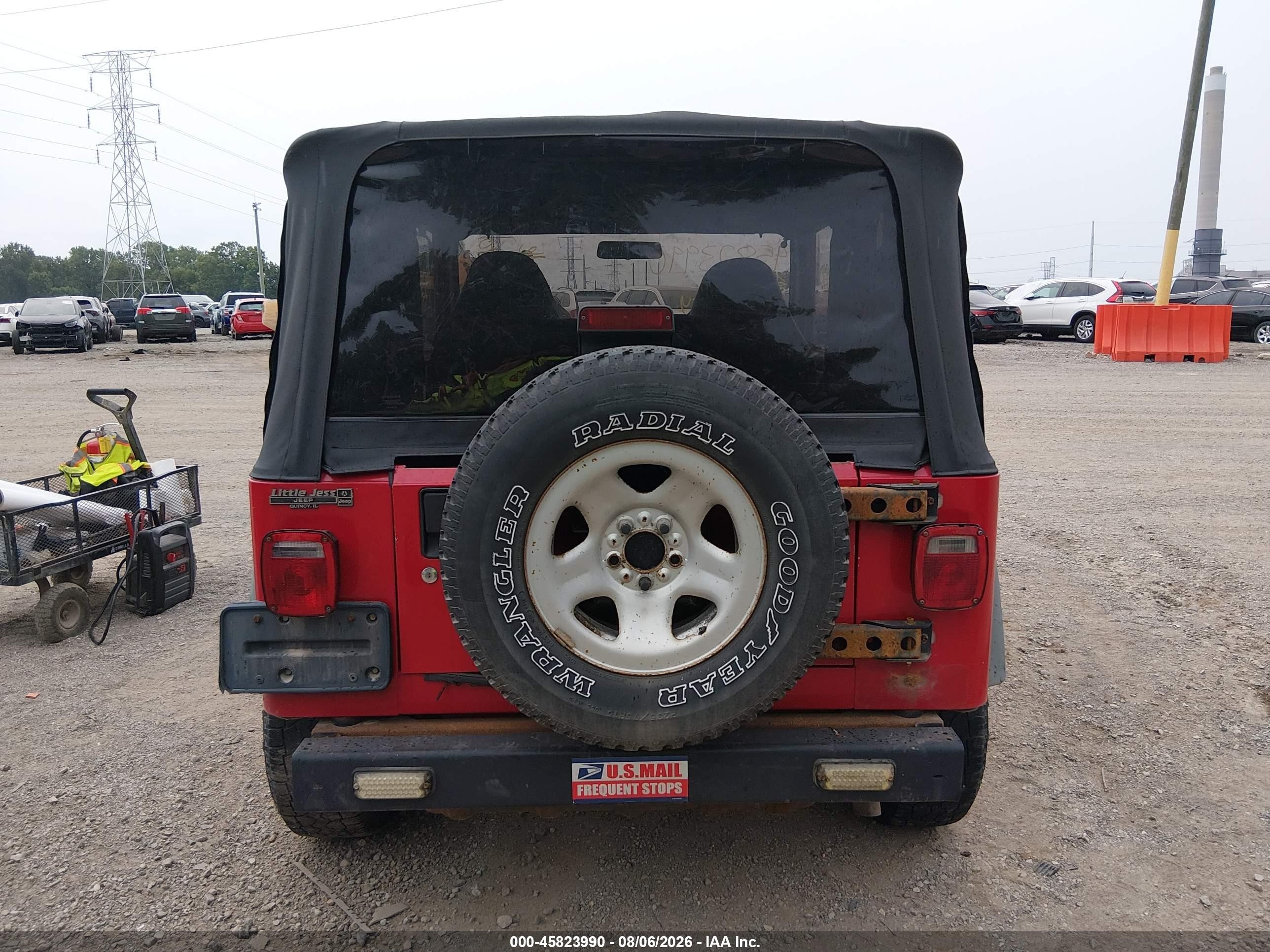 2006 Jeep Wrangler Sport Rhd Red vin: 1J4F449S96P725679