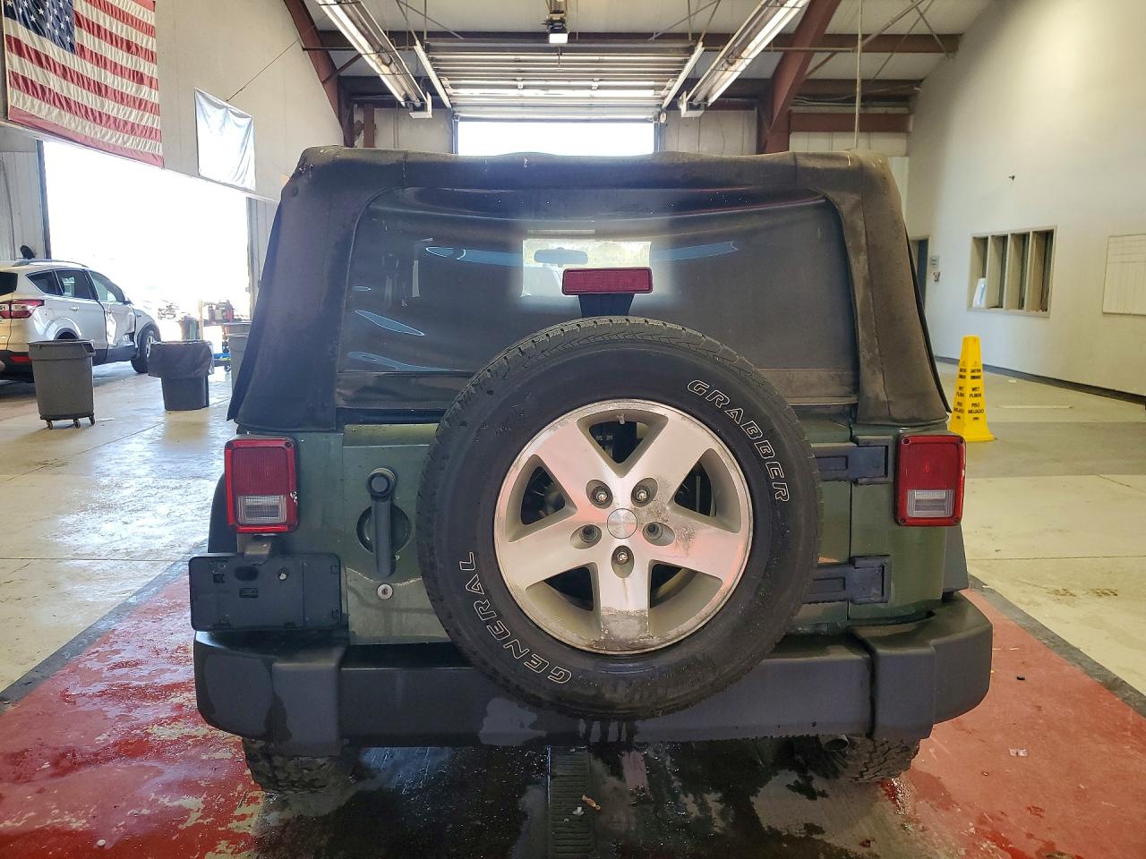 2007 Jeep Wrangler X Зеленый vin: 1J4FA24107L112144