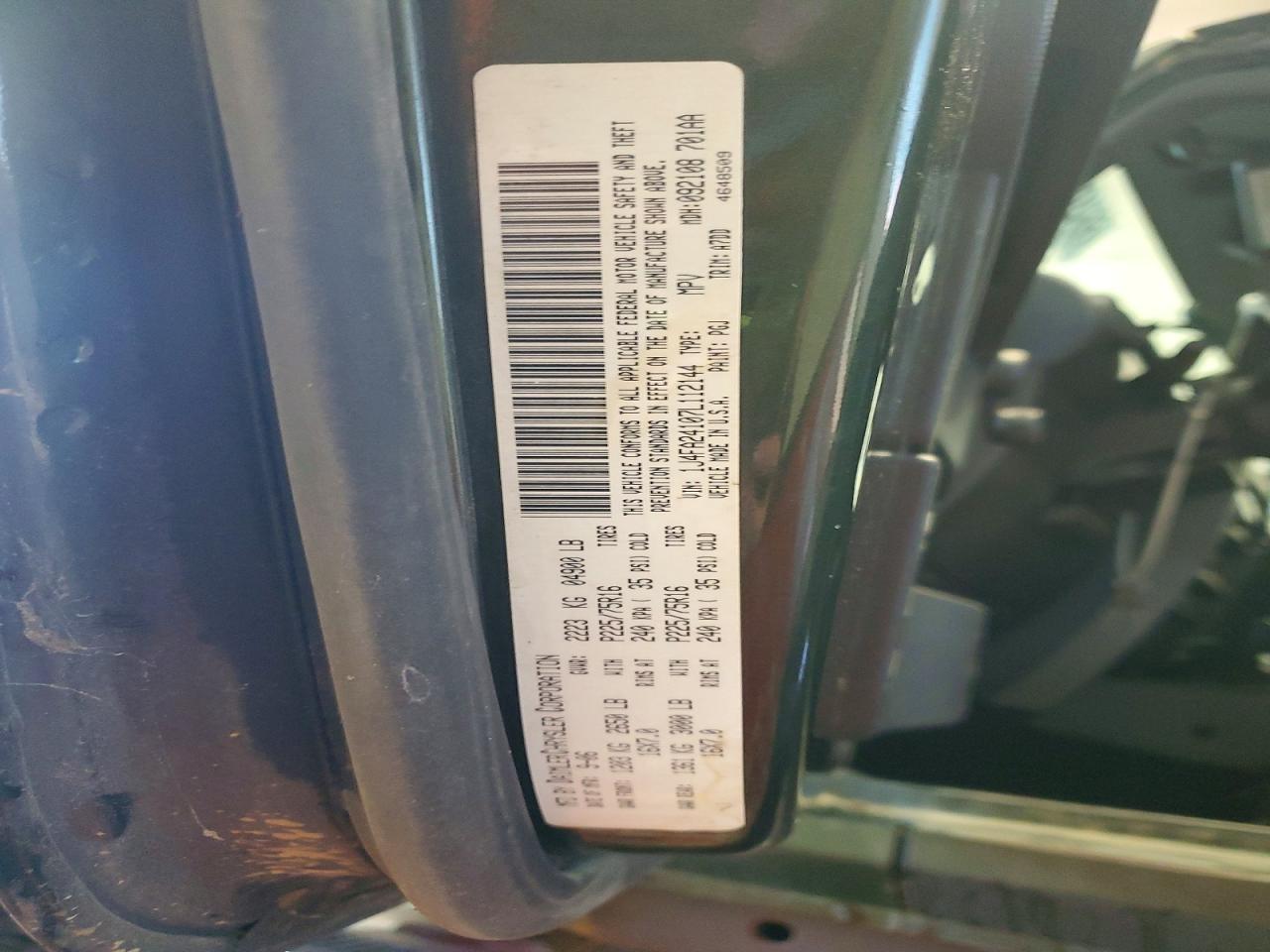 2007 Jeep Wrangler X Зеленый vin: 1J4FA24107L112144