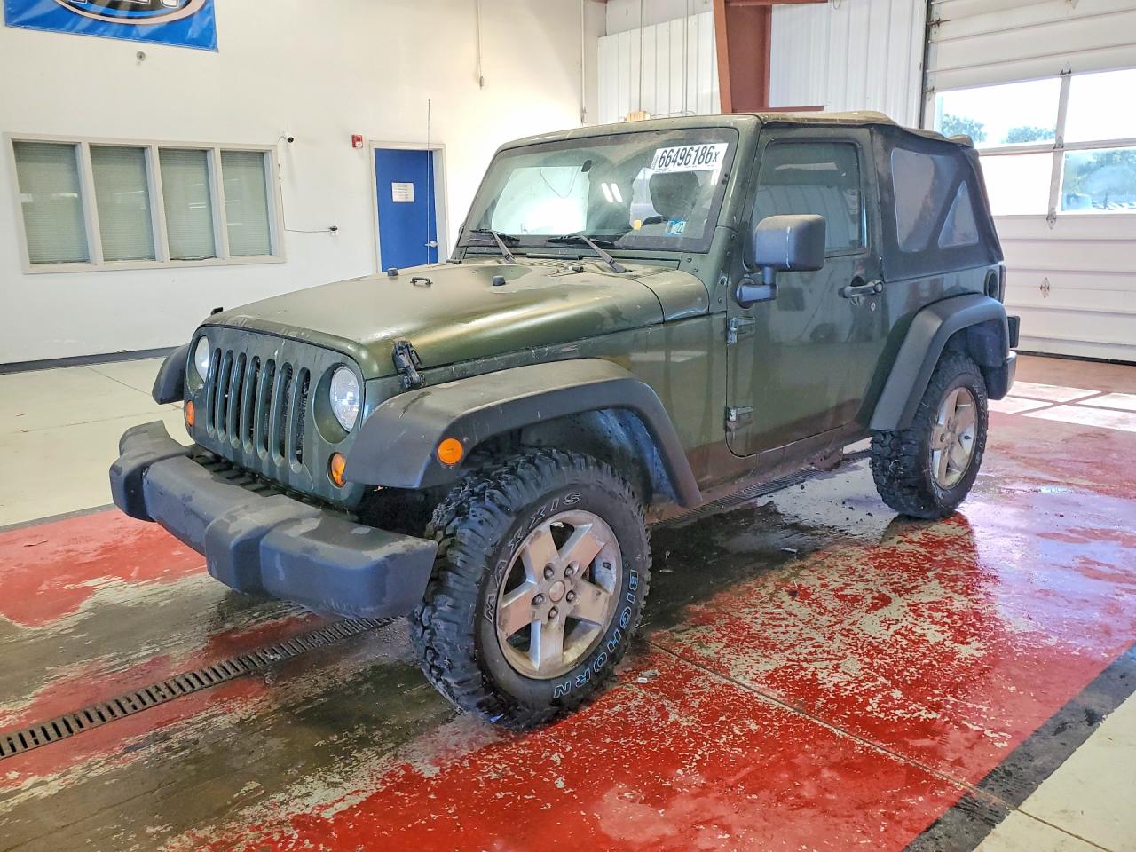 2007 Jeep Wrangler X Green vin: 1J4FA24107L112144