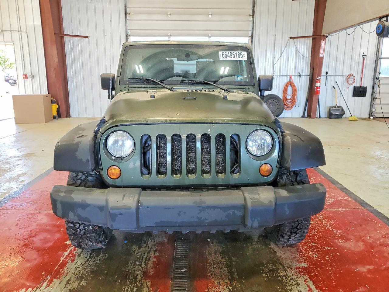 2007 Jeep Wrangler X Green vin: 1J4FA24107L112144