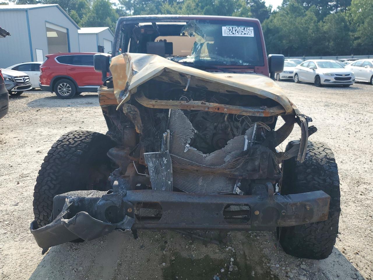 2008 Jeep Wrangler X Red vin: 1J4FA24108L568971