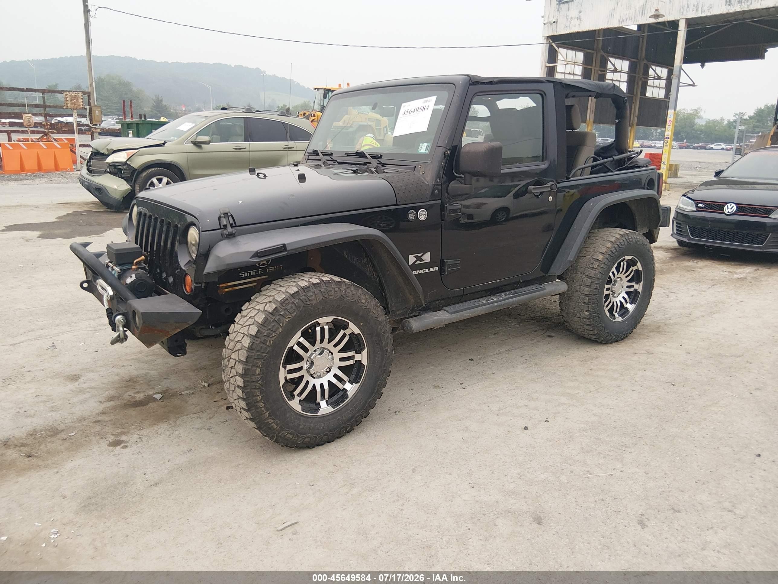 2009 Jeep Wrangler X Черный vin: 1J4FA24109L741468