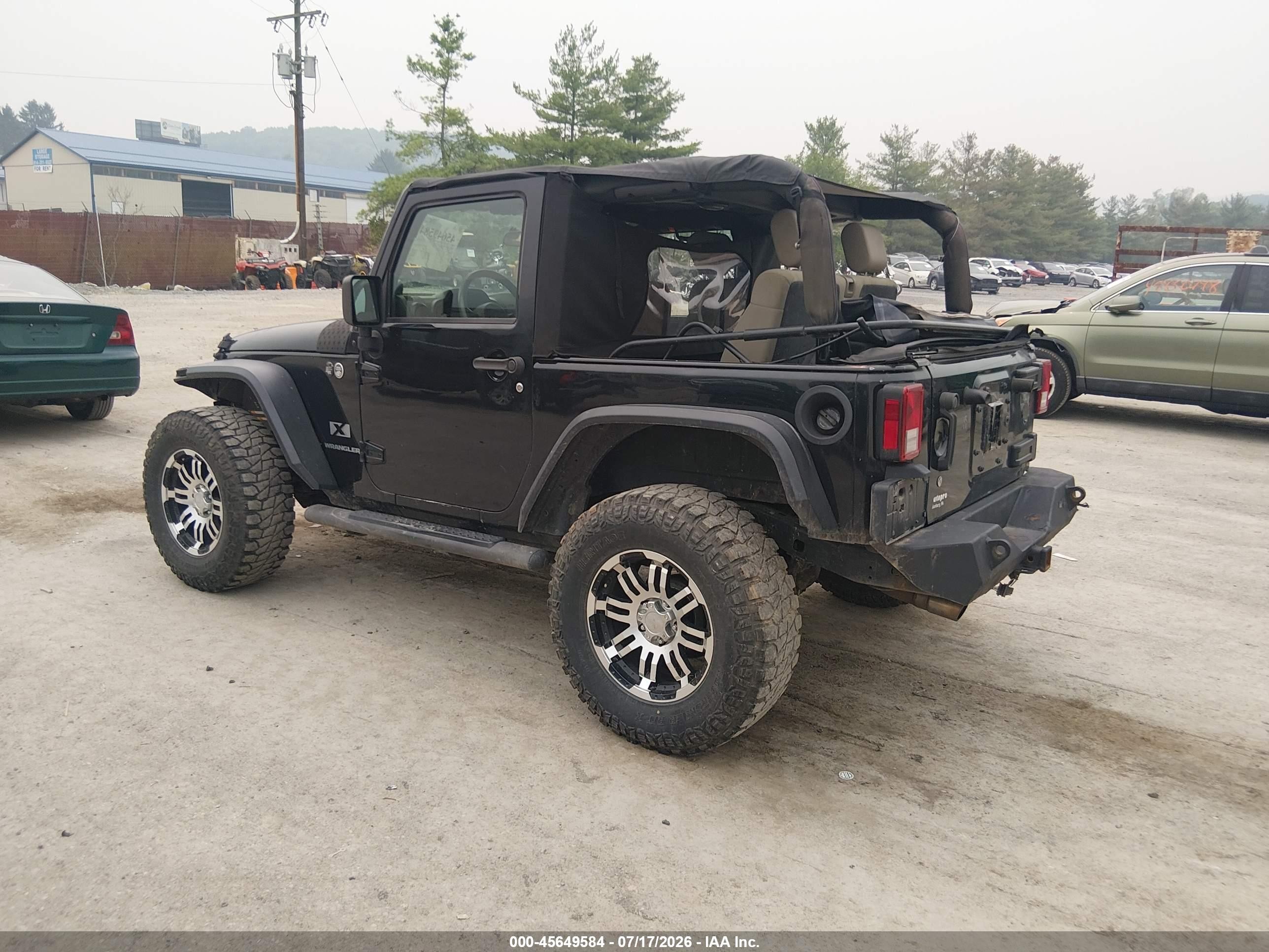 2009 Jeep Wrangler X Черный vin: 1J4FA24109L741468