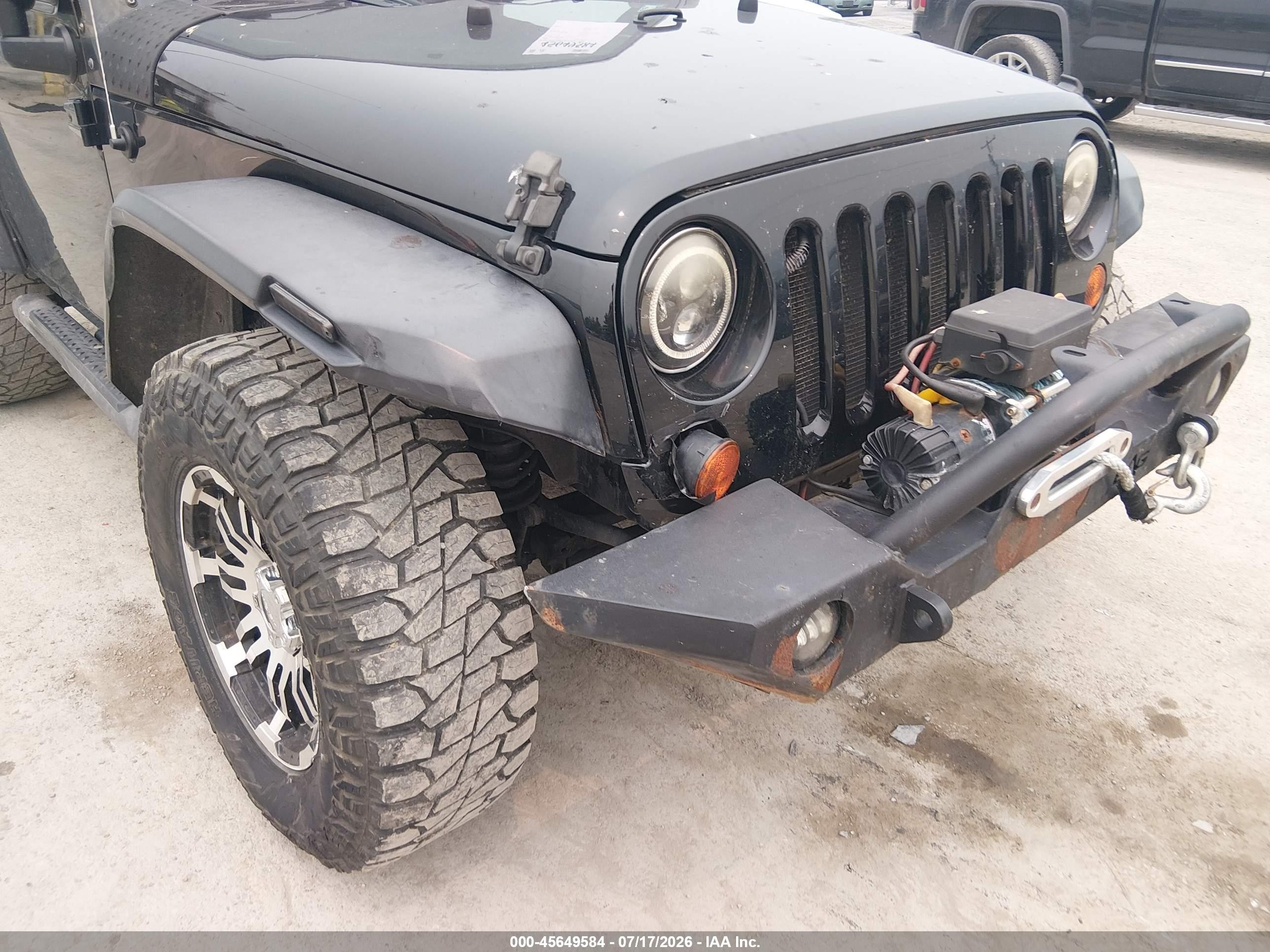 2009 Jeep Wrangler X Черный vin: 1J4FA24109L741468