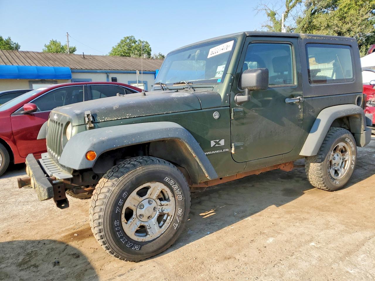 2007 Jeep Wrangler X Green vin: 1J4FA24117L149526