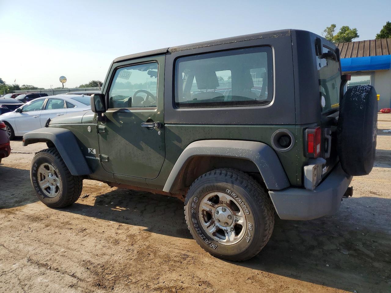 2007 Jeep Wrangler X Зеленый vin: 1J4FA24117L149526