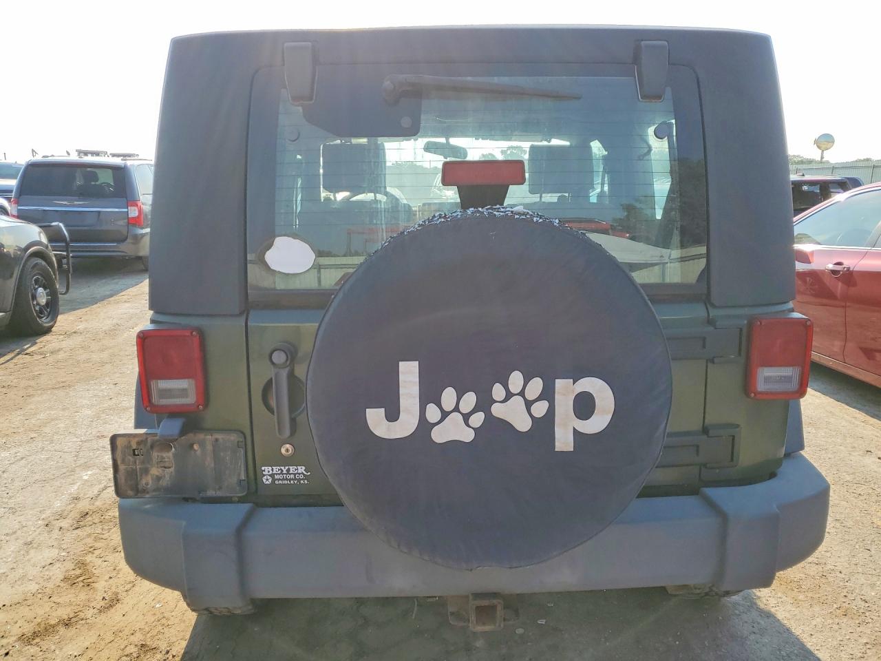 2007 Jeep Wrangler X Зеленый vin: 1J4FA24117L149526