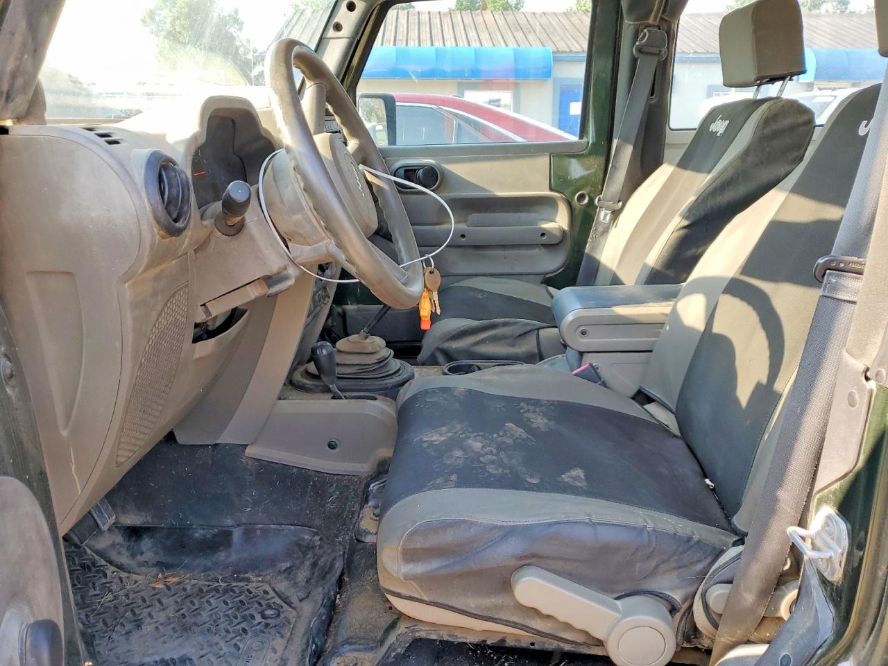 2007 Jeep Wrangler X Зеленый vin: 1J4FA24117L149526