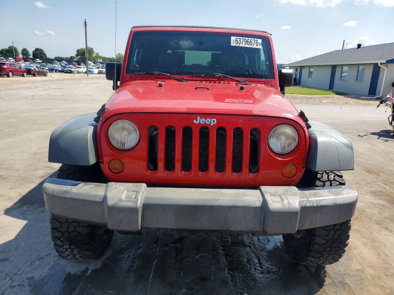 2008 Jeep Wrangler X Red vin: 1J4FA24118L547823