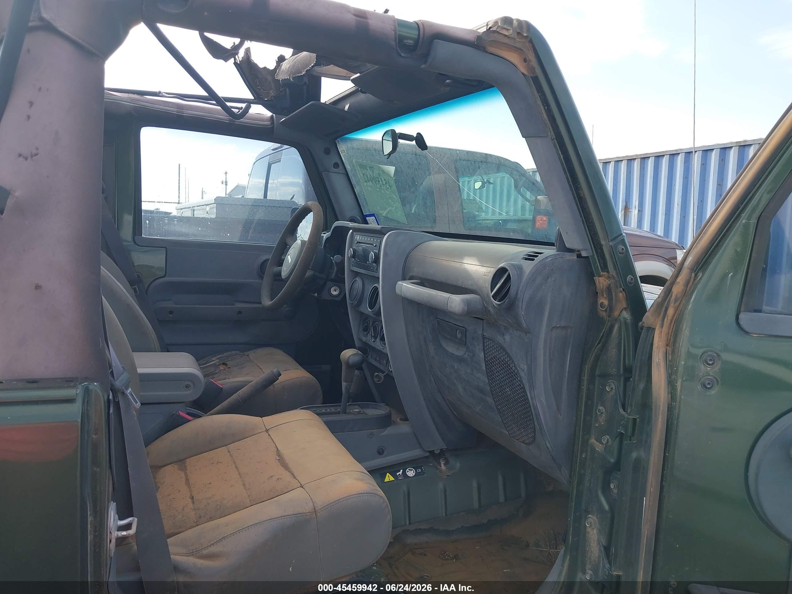 2008 Jeep Wrangler X Green vin: 1J4FA24118L559065