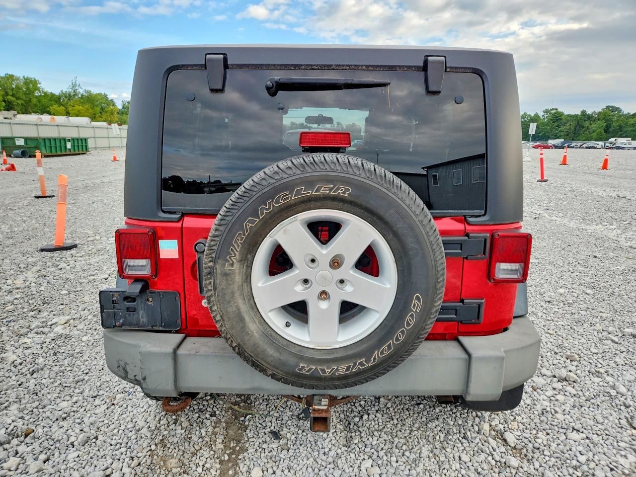 2009 Jeep Wrangler X Красный vin: 1J4FA24119L764094