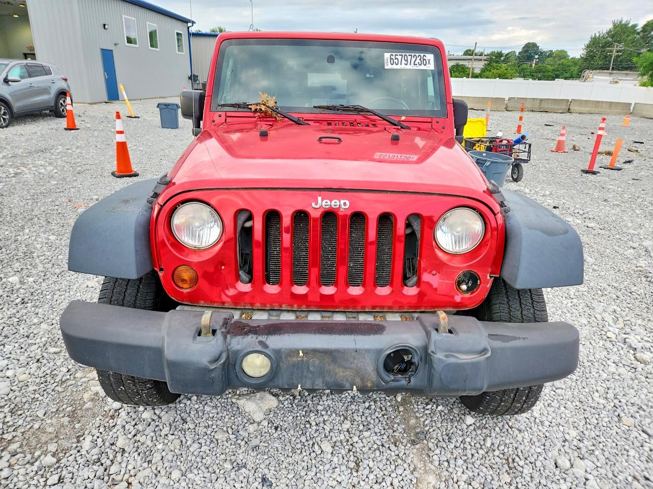 2009 Jeep Wrangler X Красный vin: 1J4FA24119L764094