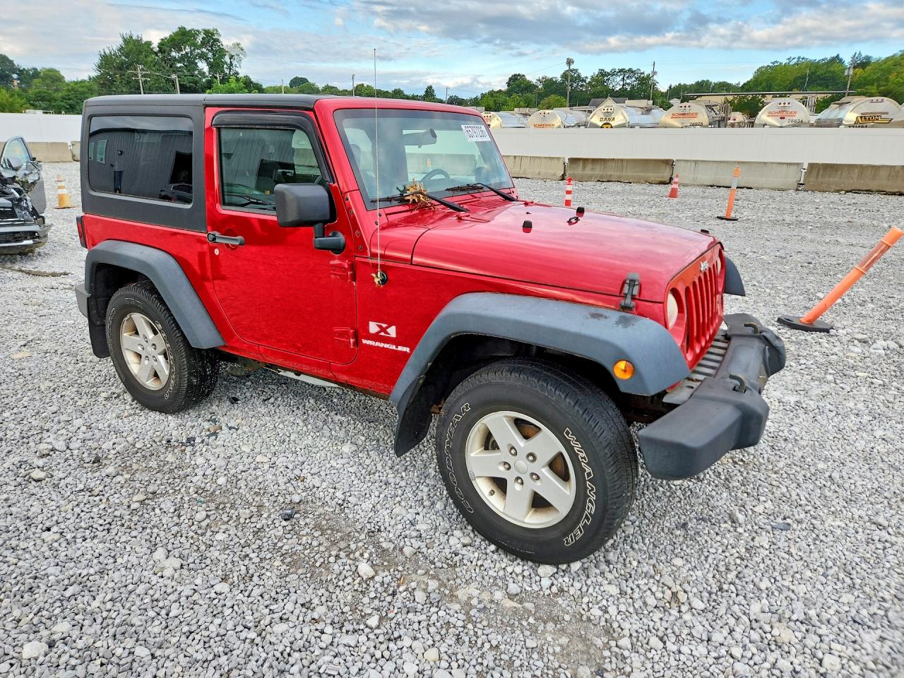 2009 Jeep Wrangler X Красный vin: 1J4FA24119L764094