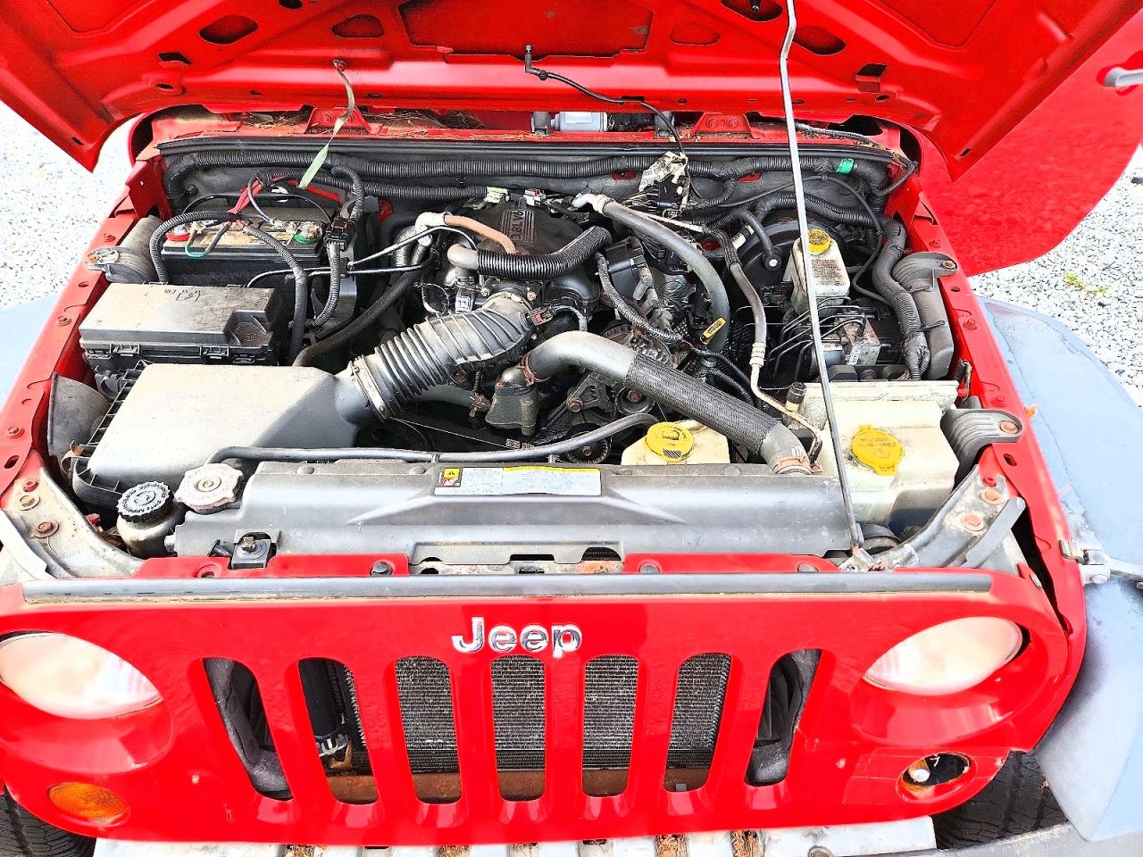 2009 Jeep Wrangler X Красный vin: 1J4FA24119L764094