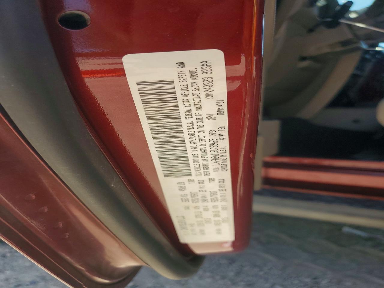 2009 Jeep Wrangler X Red vin: 1J4FA24119L769425