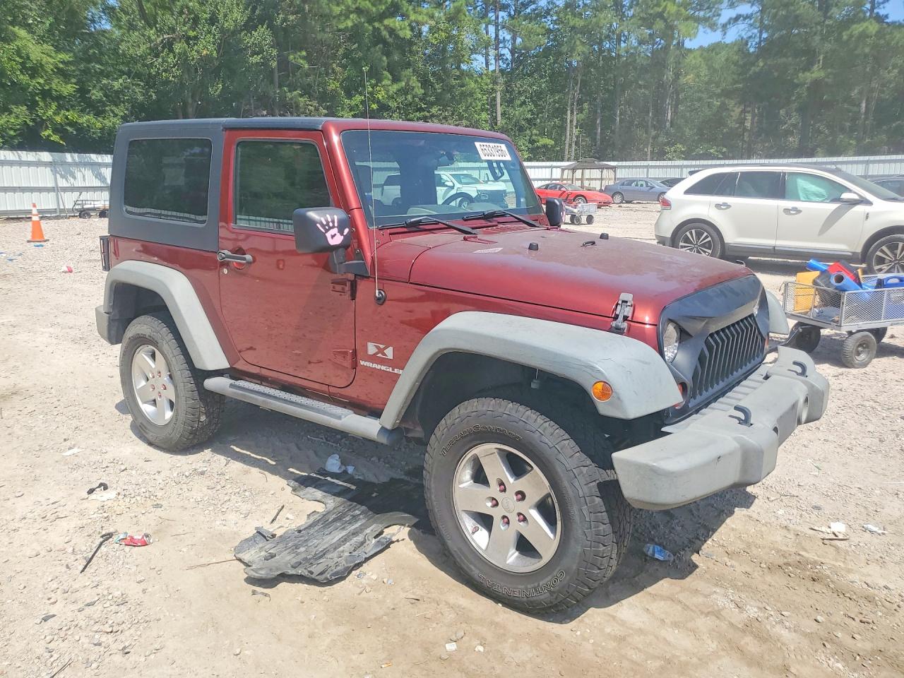 2009 Jeep Wrangler X Red vin: 1J4FA24119L769425