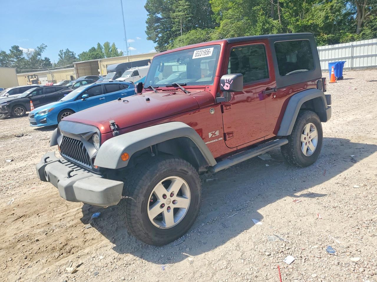 2009 Jeep Wrangler X Red vin: 1J4FA24119L769425