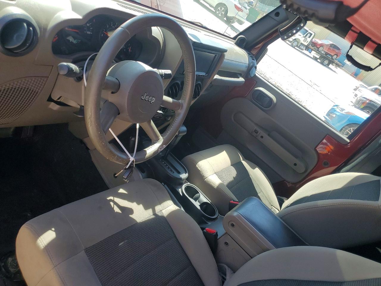2009 Jeep Wrangler X Red vin: 1J4FA24119L769425