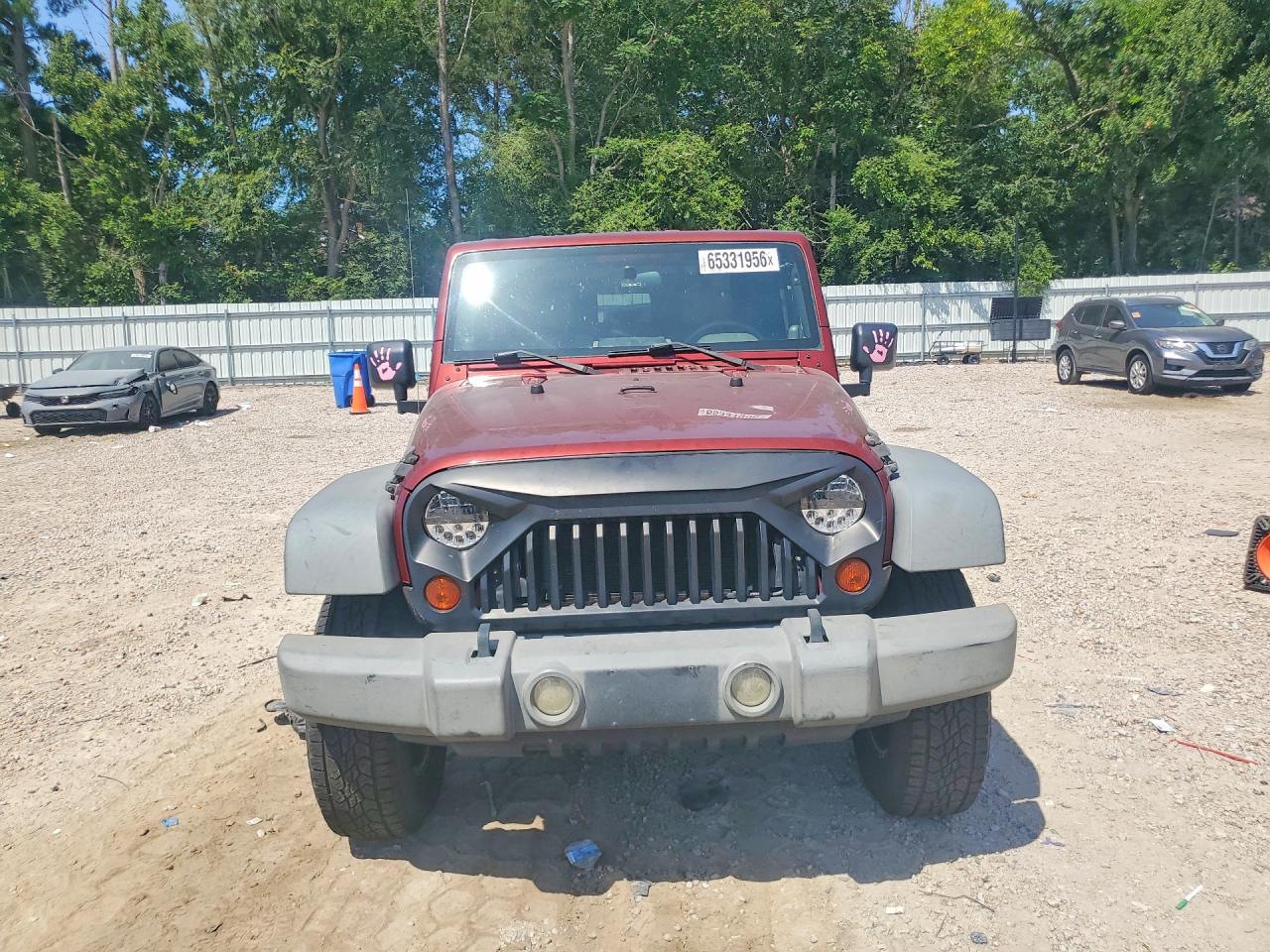2009 Jeep Wrangler X Red vin: 1J4FA24119L769425