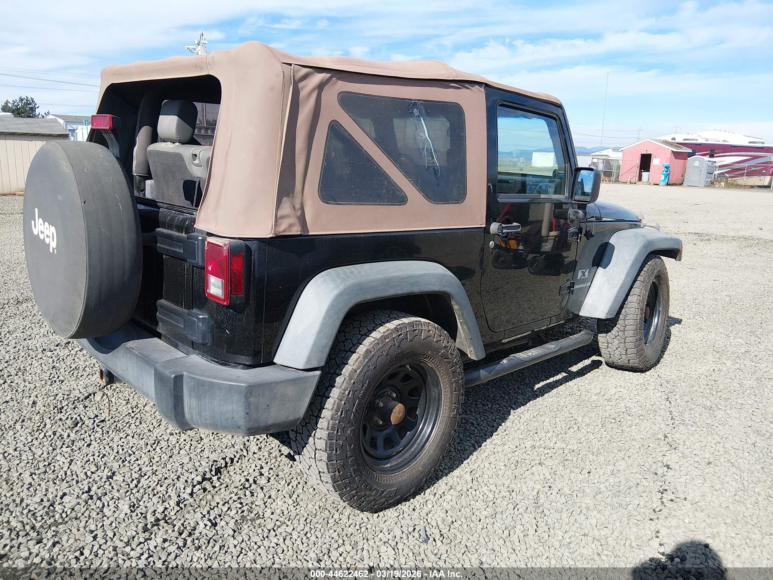 2008 Jeep Wrangler X Black vin: 1J4FA24128L551119