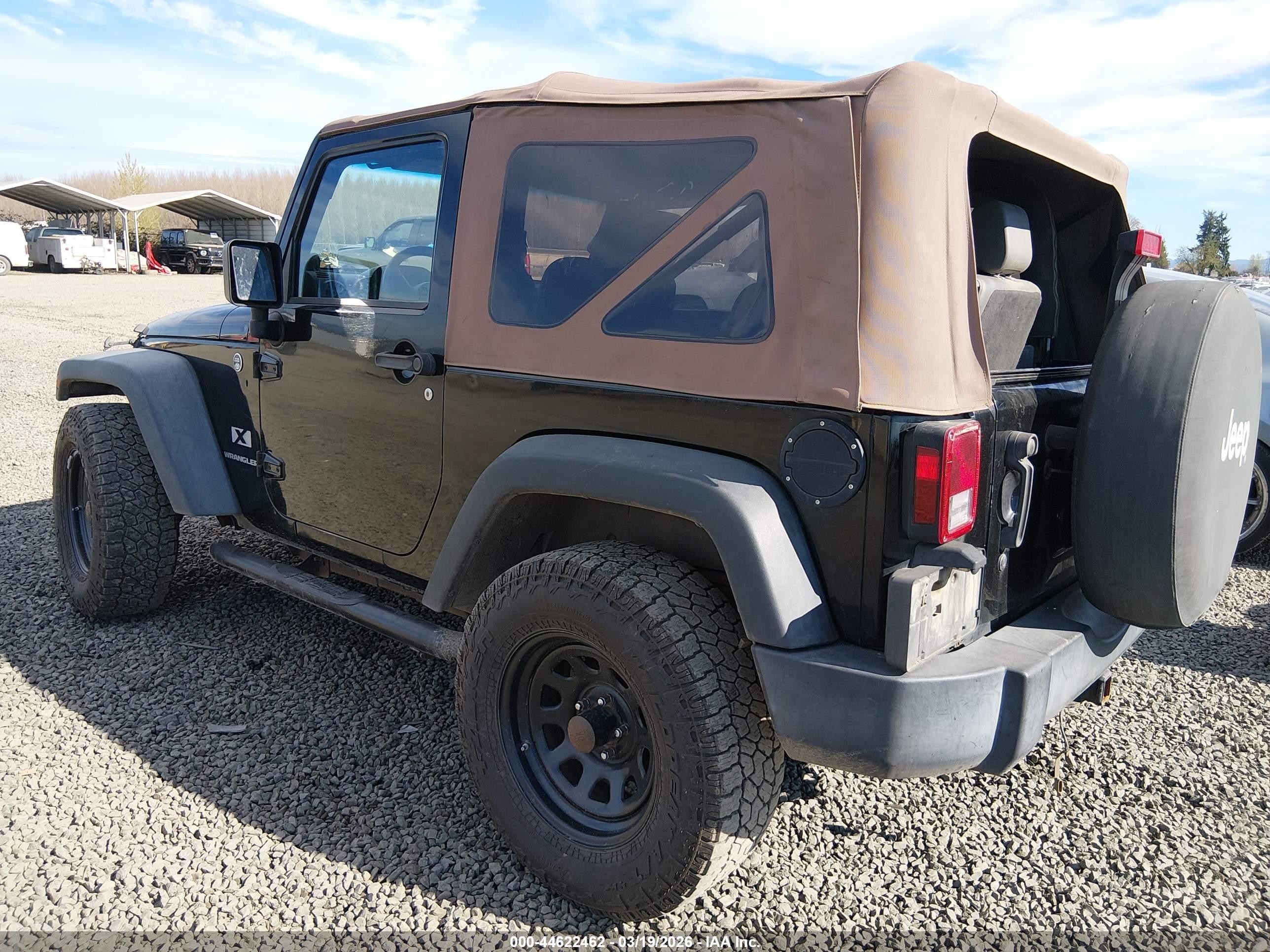 2008 Jeep Wrangler X Black vin: 1J4FA24128L551119