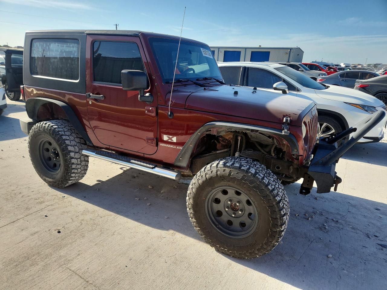 2008 Jeep Wrangler X Red vin: 1J4FA24128L595136