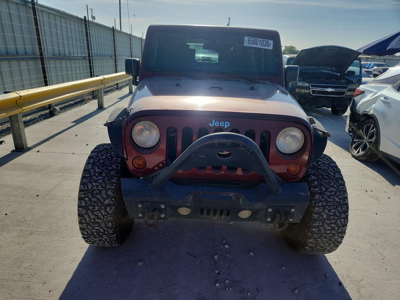 2008 Jeep Wrangler X Red vin: 1J4FA24128L595136