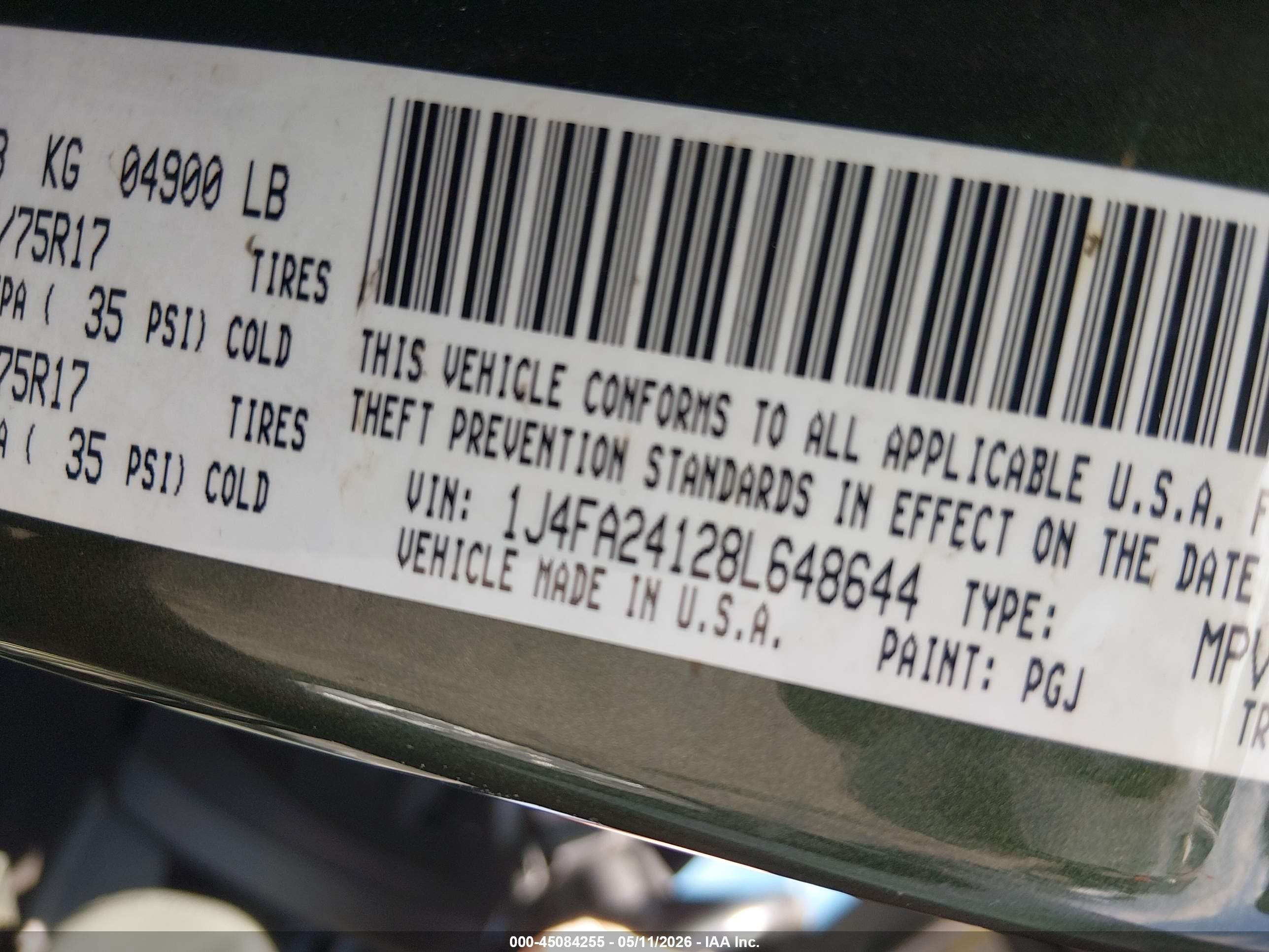 2008 Jeep Wrangler X Green vin: 1J4FA24128L648644