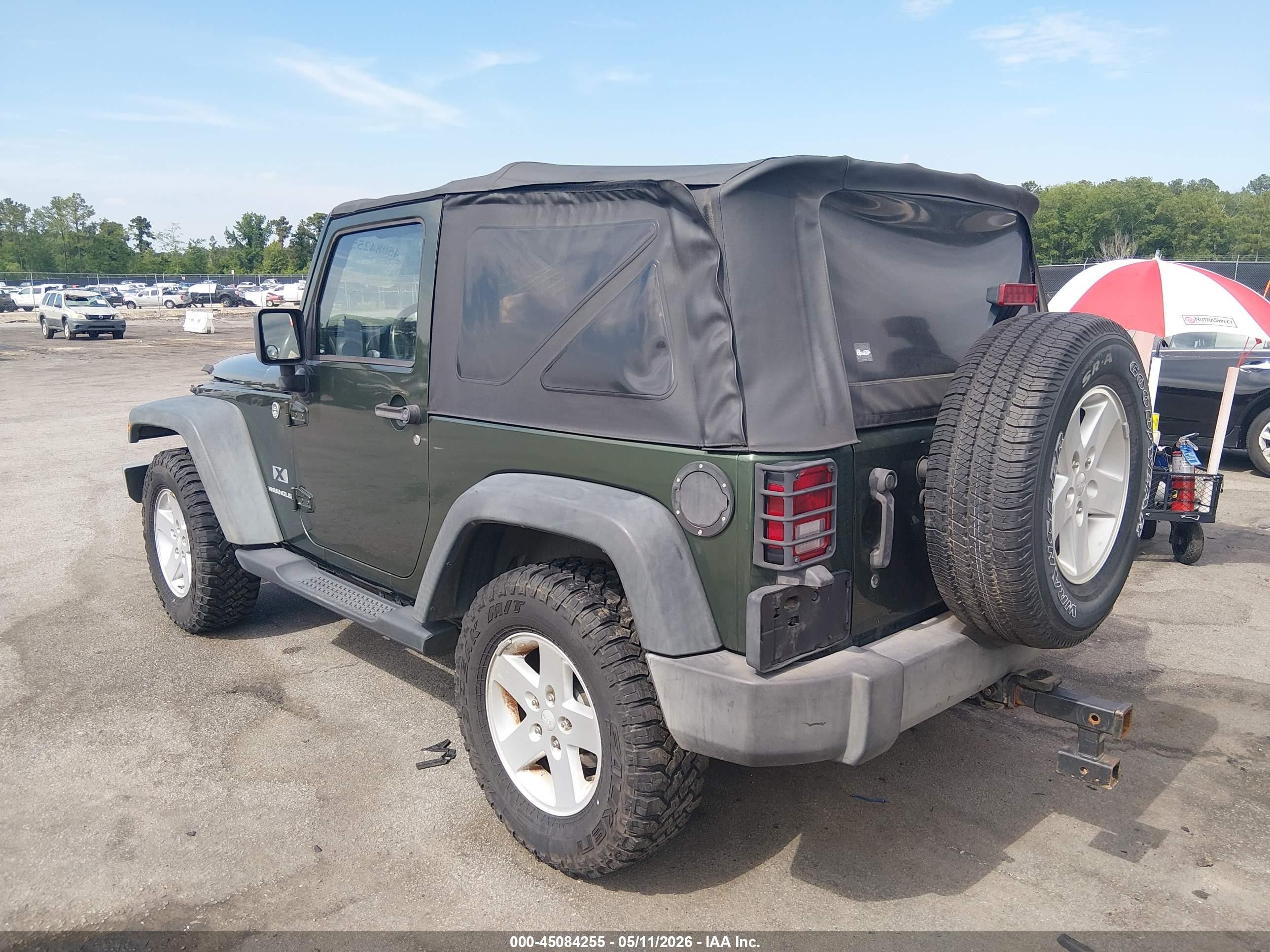 2008 Jeep Wrangler X Green vin: 1J4FA24128L648644