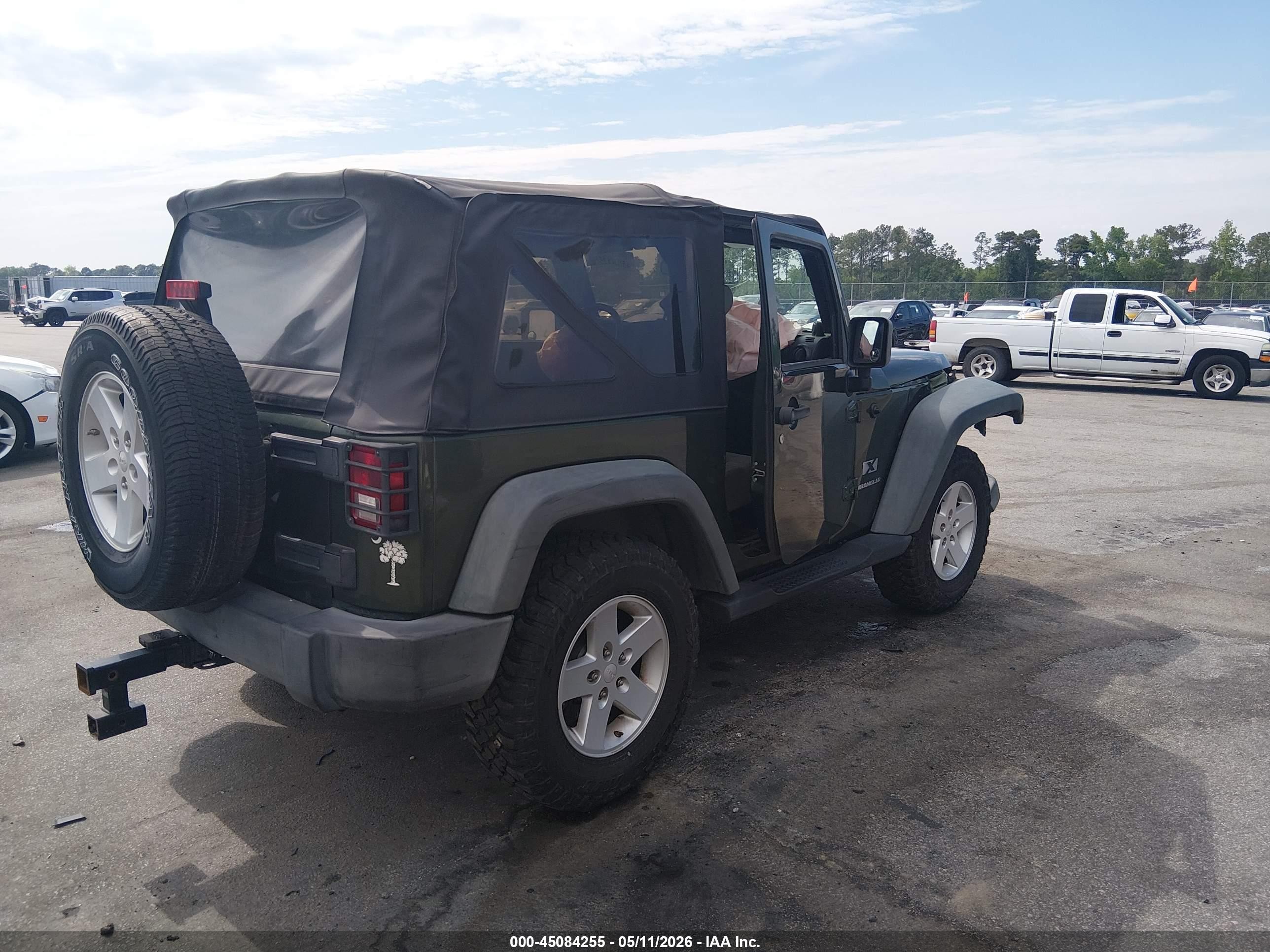 2008 Jeep Wrangler X Green vin: 1J4FA24128L648644