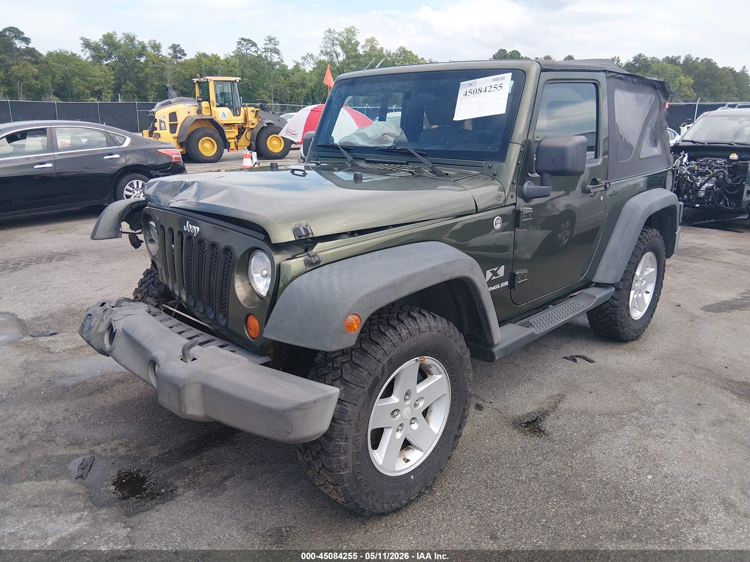 2008 Jeep Wrangler X Green vin: 1J4FA24128L648644