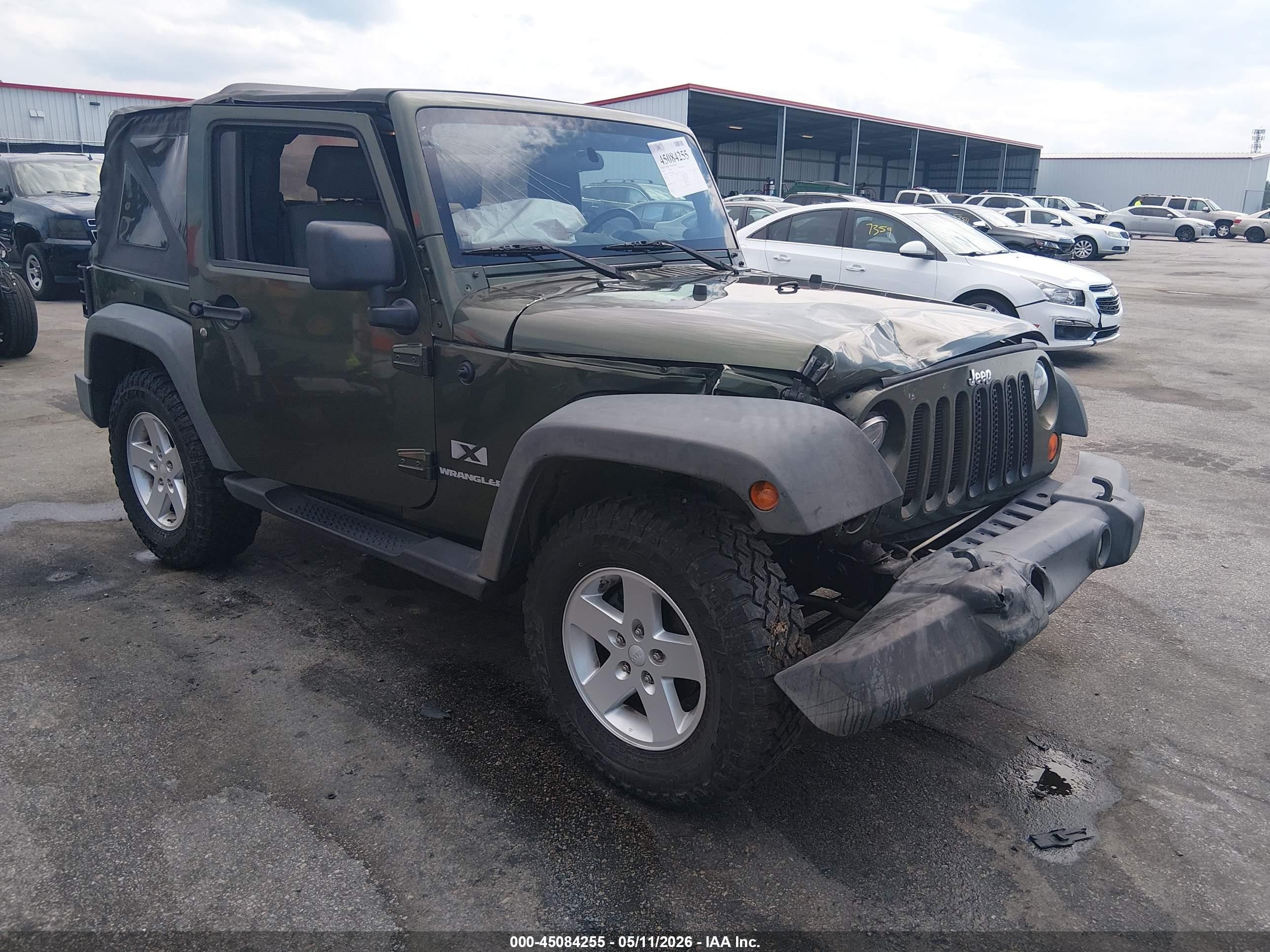 2008 Jeep Wrangler X Green vin: 1J4FA24128L648644