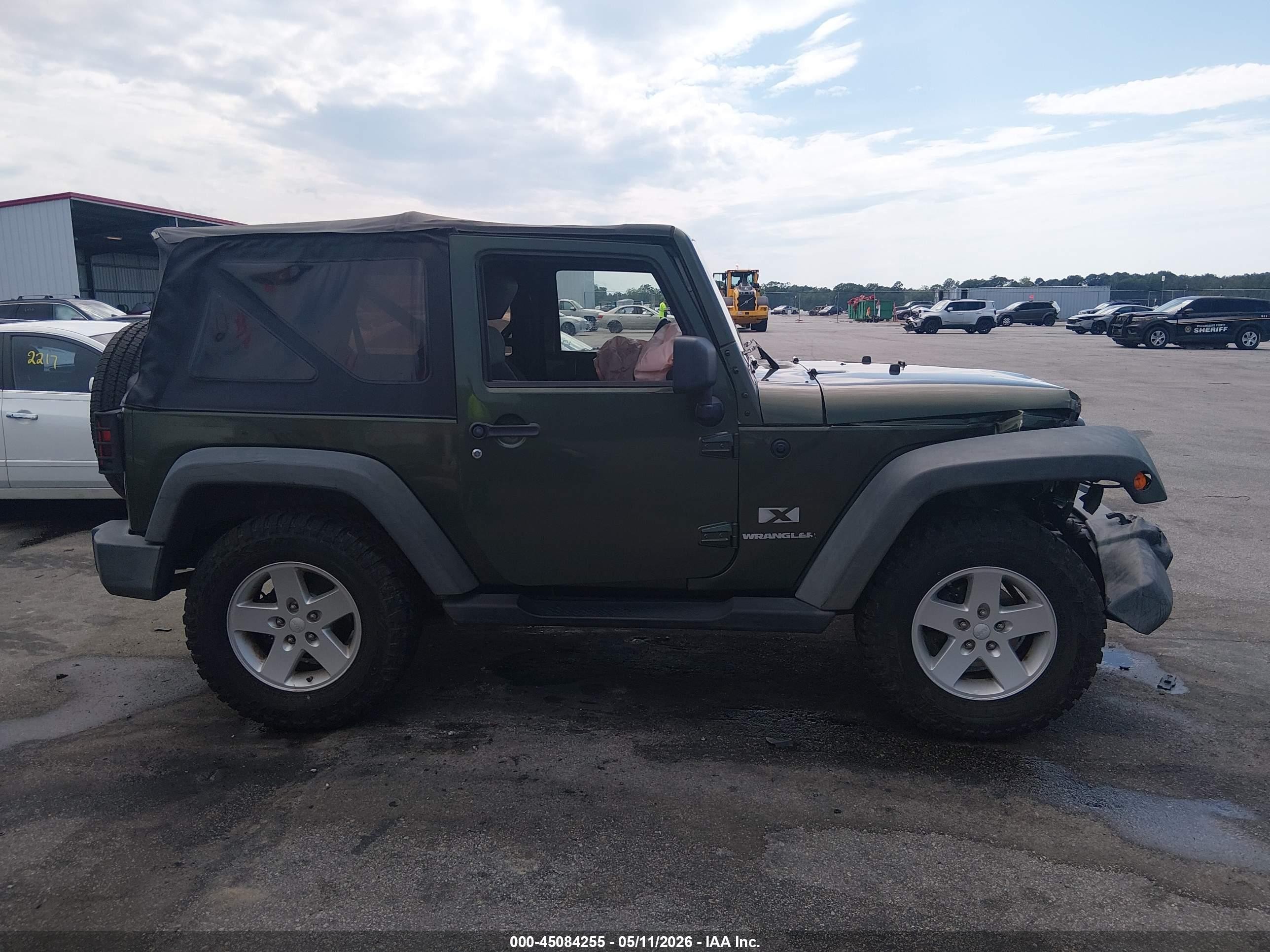2008 Jeep Wrangler X Green vin: 1J4FA24128L648644