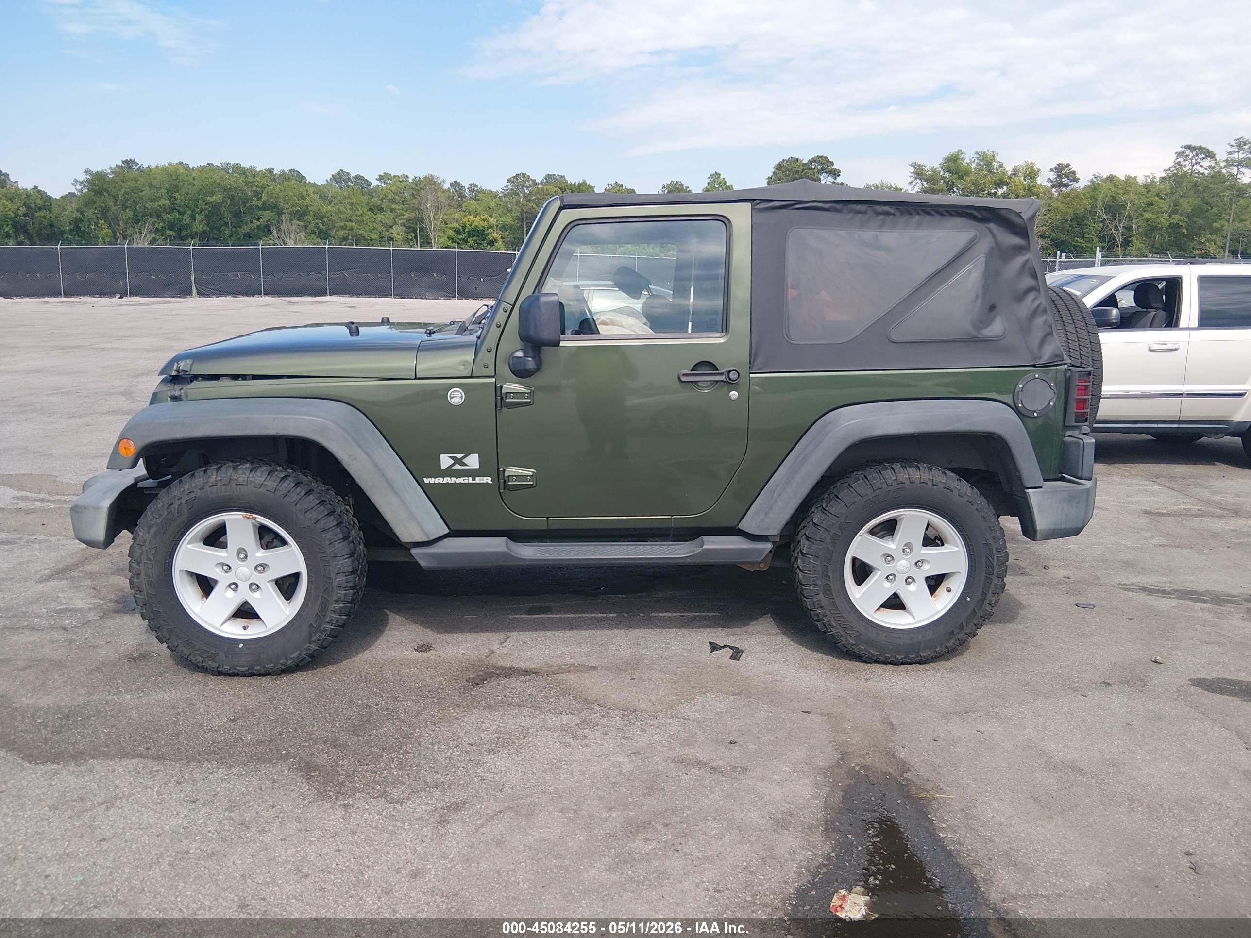 2008 Jeep Wrangler X Green vin: 1J4FA24128L648644