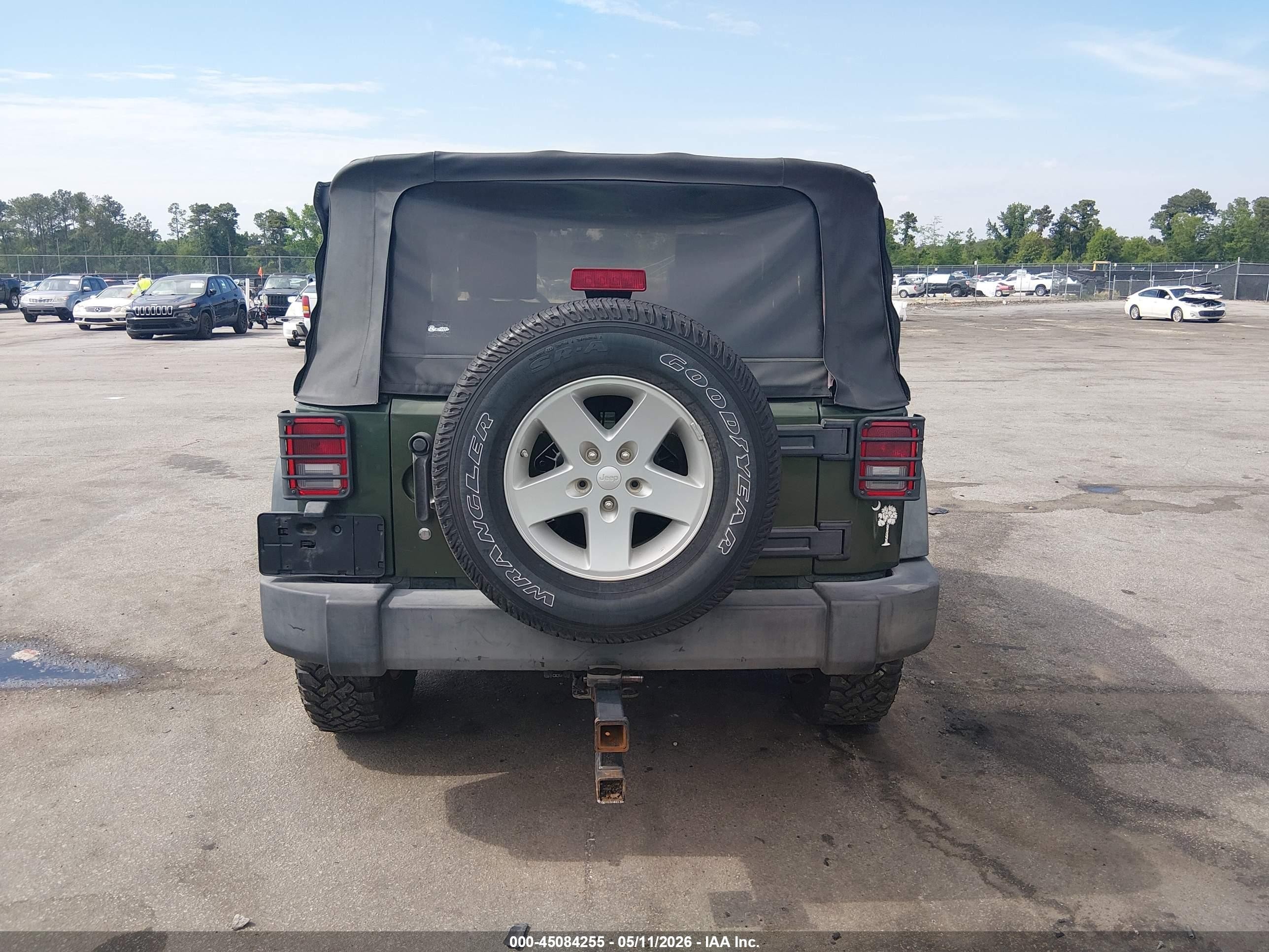 2008 Jeep Wrangler X Green vin: 1J4FA24128L648644
