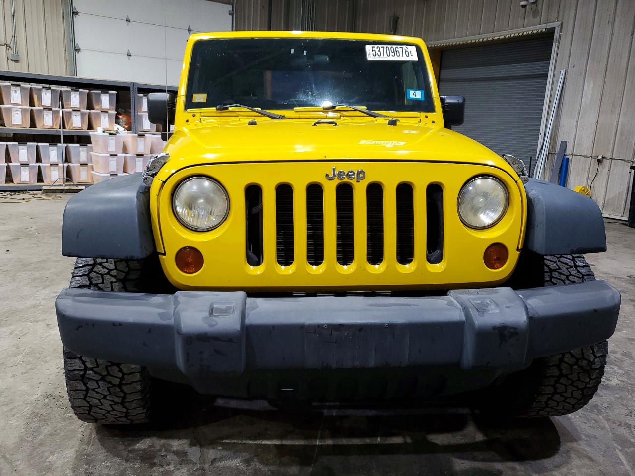2009 Jeep Wrangler X Yellow vin: 1J4FA24129L741679
