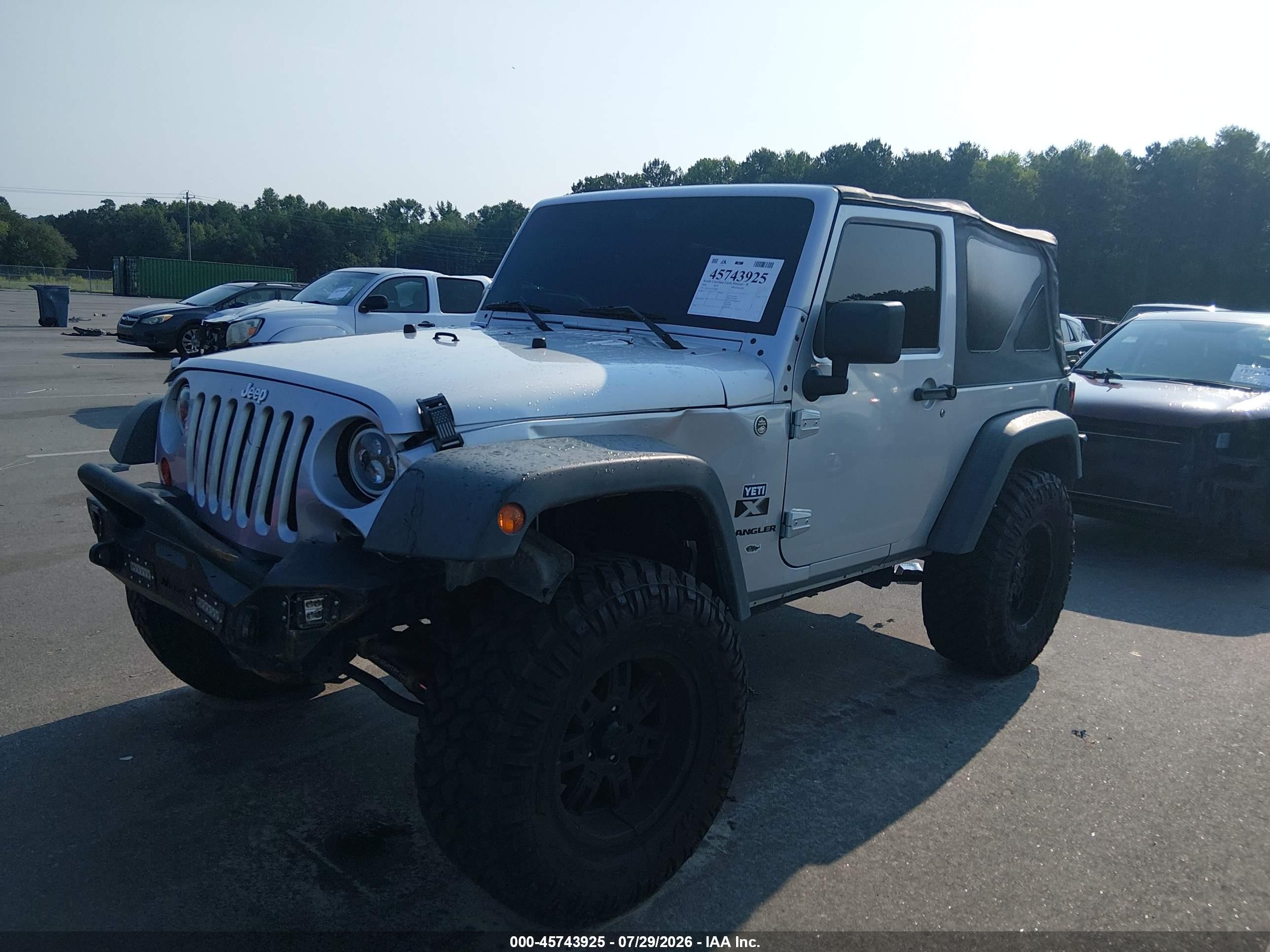 2009 Jeep Wrangler X Silver vin: 1J4FA24139L728469