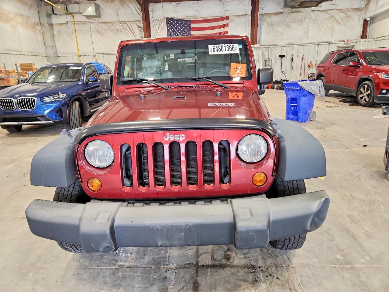2007 Jeep Wrangler X Бордовый vin: 1J4FA24147L214174