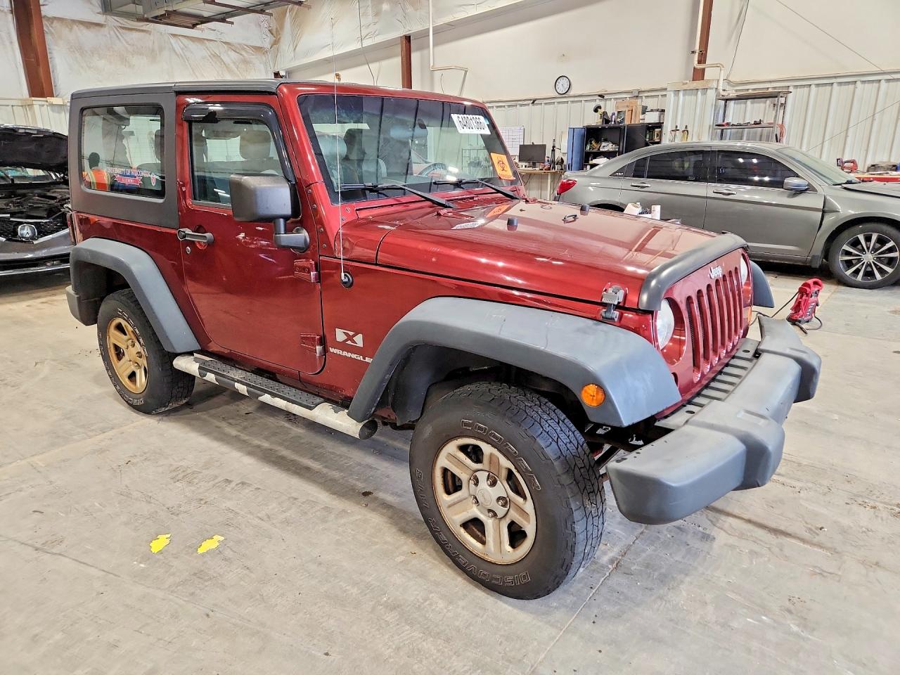 2007 Jeep Wrangler X Бордовый vin: 1J4FA24147L214174