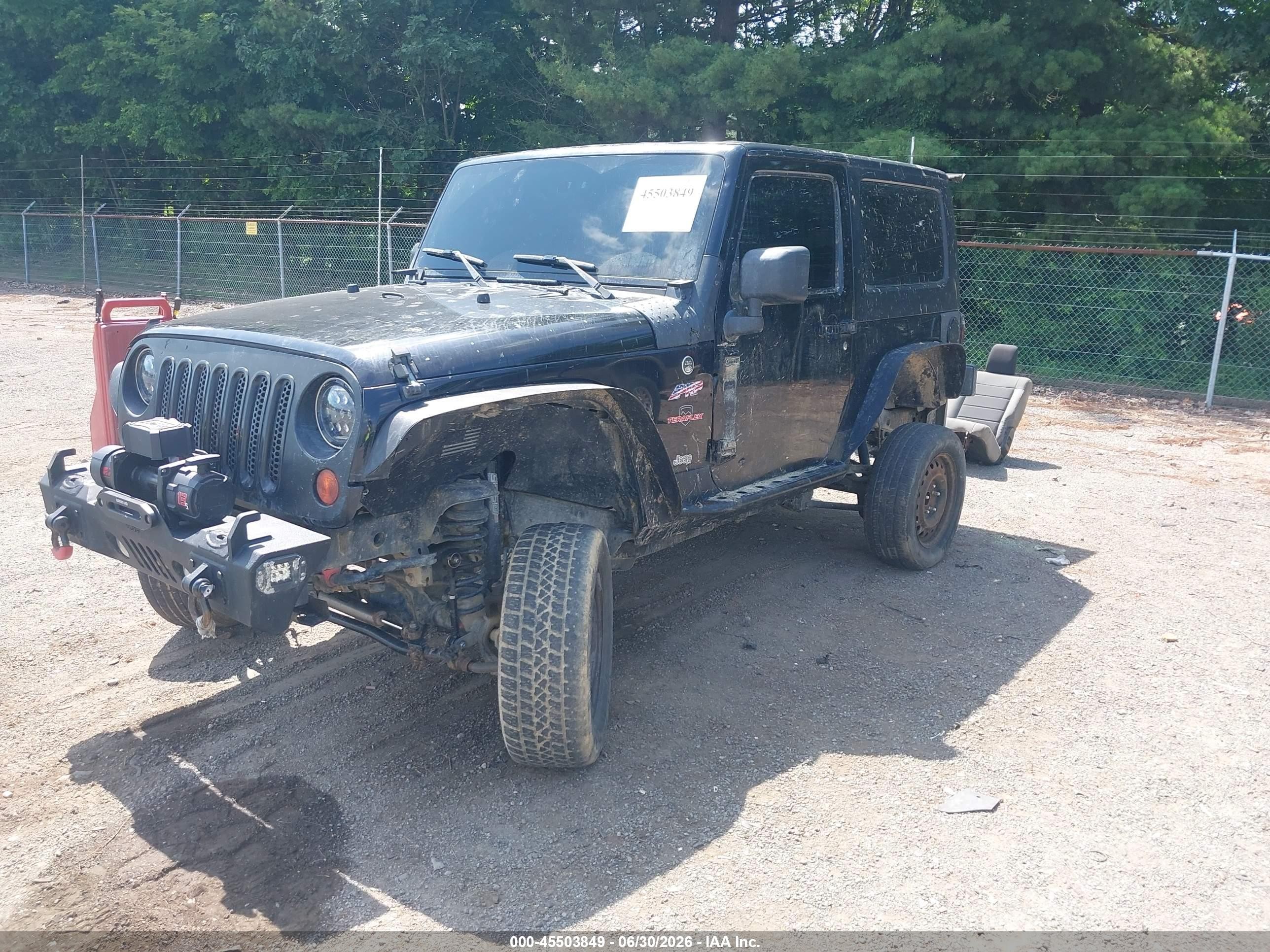 2009 Jeep Wrangler X Black vin: 1J4FA24149L722468