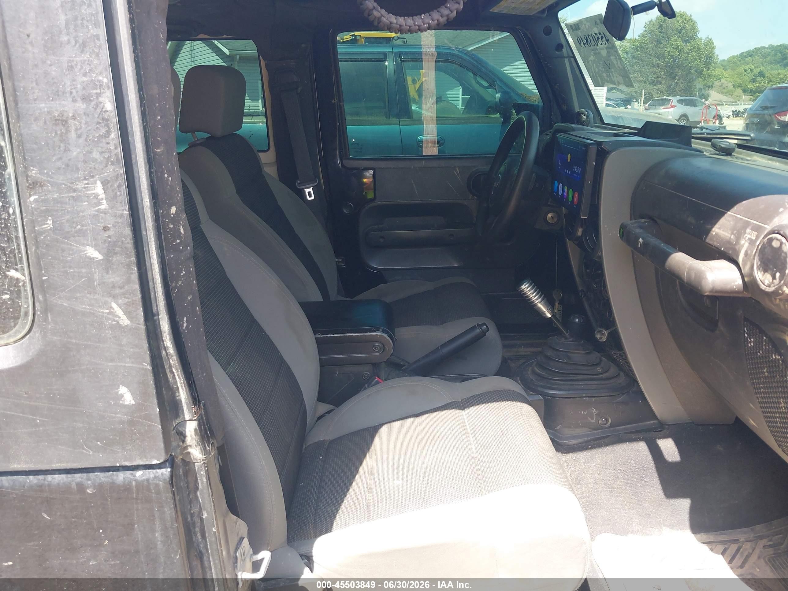 2009 Jeep Wrangler X Black vin: 1J4FA24149L722468
